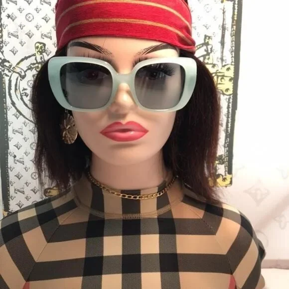 NEW AUTHENTIC Burberry Blue Women's Sunglasses BE4371 4086 - Picture 5 of 11